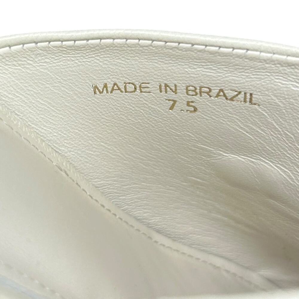 Larroudé Women's 'Zuzi Bit Mule' Leather Clog Slip-On Retro Ivory White Size 7.5 - Picture 15 of 15